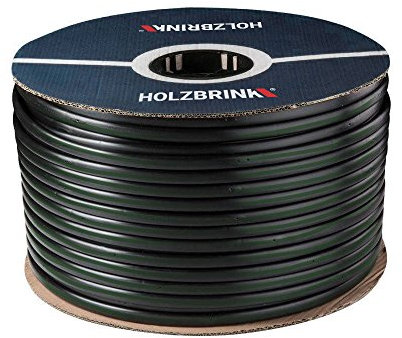 HOLZBRINK Tropfschlauch 5/8 16mm zur ebenerdigen Bewässerung Perlschlauch selbstreinigend, Basic, 100m, HTS01-B