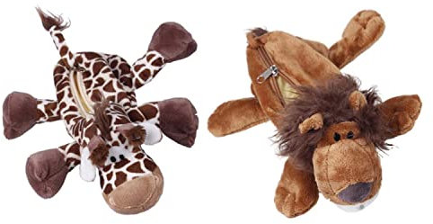 tangger 2 Pcs Federmäppchen aus Segeltuch mit Cartoon-Motiv großes Fassungsvermögen Stifteetui Büro-Organizer Münzaufbewahrung Kosmetiktasche Für Jungen und Mädchen