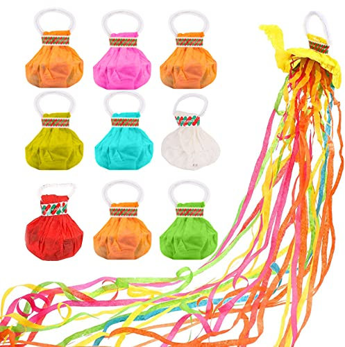 Pamtns Party Luftschlangen 10 Stück Party Popper Luftschlangen Geburtstag Luftschlangen Wurf Luftschlangen Papierschlangen Papierwurfstreamer für Geburtstag Hochzeit Party Neujahr