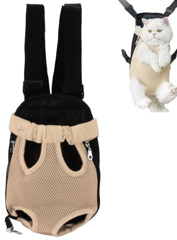 Katzen Hunde Rucksack, Haustier Rucksack Verstellbar Katzentransporttasche, Atmungsaktiv Und Faltbar FüR Klein Hunde Katzen Welpen