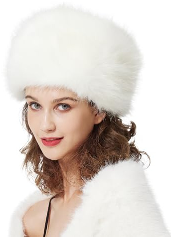 BEAUTELICATE Donna Cappello in Pelliccia Sintetica Cosacco Cappello Invernale Ecopelliccia Berretto Stile Russo Cadlo