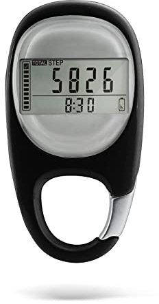 Schrittzähler, Schrittzähler-Clip Mit 7-Tage-Speicherfunktion, Kalorienüberwachung, SchrittzählerS Ohne App Und Praktisch Zum Gehen Und Laufen, Geeignet Für Ältere Menschen Und Kinder