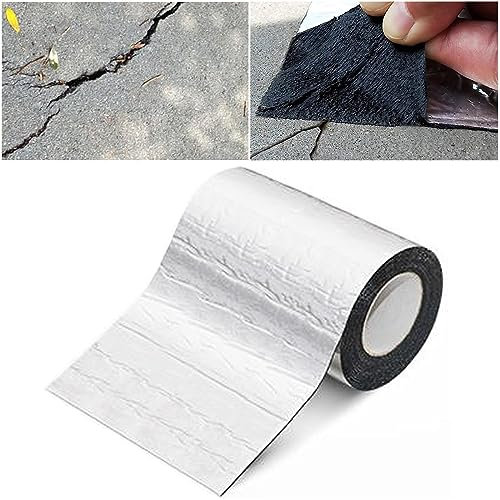 Ruban bitumineux, Ruban adhésif pour solin, Ruban en Aluminium, Feutre de toiture pour abri de Jardin, revêtement de Toit, Isolation Thermique Anti-UV, pour Fuite de Toit, Fissure de Surface