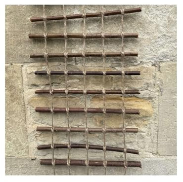 Plant Support Willow and Jute Trellis for Climbing Flowers including Sweet Peas and Peas and Beans Indoor and Outdoor Use – 30cm Wide x 2m Long