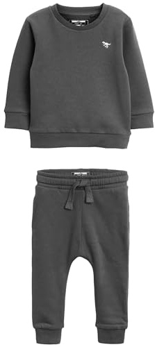 Next Jungen Rundhalspullover und Jogginghose aus Jersey im Set Grau Anthrazit 18 Monate