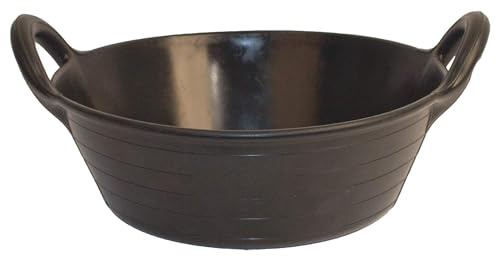 Red Gorilla Flexible Rubber Type Medium Shallow Tub Utility Feed Skip Wide Design Multi Purpose Easy Clean for Animal Feeding Garden Stable Building Site Eco Friendly Produced in UK 20 Litre Capacity
