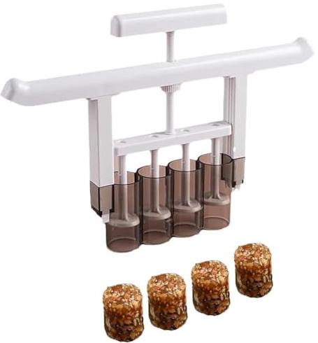 OUZVI Mooncake Filling Machine, Filling Dough Quantizer with Detachable Mold & Dispenser, Hand-Pressed Stuffing Machine for Home, Bakery, Coffee Shop