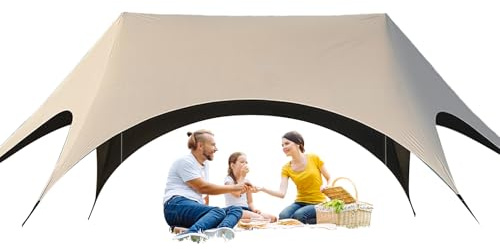 ETUCYNG para Acampar - Sombra Rápida para Camping | Refugio para Grupos, Pérgola Plegable Resistente al Viento para Bodas en Jardín, Picnic, Barbacoa, Playa, Piscina