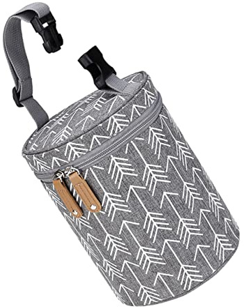 GARIOUANS Termica Isolante con Resistente Organizer per Latte e Alimenti per Facile Adatta per Passeggini e Uscite All Grigio