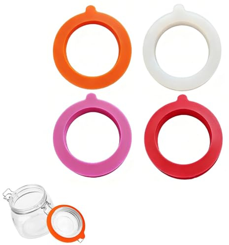 Kilner Jar Seals Replacement 8-Pack Premium Silicone Seals for Kilner Jars and Lids Airtight Food Preservation Storage Kitchen Canning Accessories