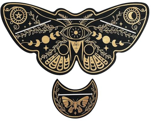 Soporte Para Cartas De Tarot - Suministros Estéticos de Altar de Madera,Soporte De Tarot Para Altar Con Fases Lunares | Para Adultos Coleccionistas Espiritualidad Meditación Colección Navidad