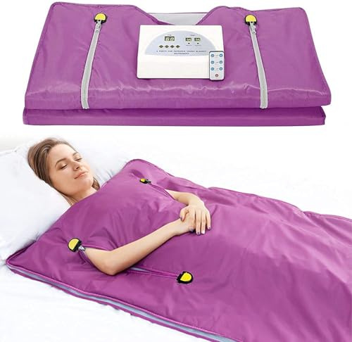Sauna Portatil para Casa – Desintoxicación, Adelgazamiento & Relax – 180x80cm Termoterapia Inteligente con Mando, Spa en Casa, Alivio de Dolores, Cuidado de la Piel y Bienestar
