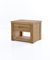 WOODLIVE DESIGN BY NATURE Nachttisch Boston aus massiver Wildeiche, brauner Nacht-Schrank, auch als Kommode und Ablagetisch zu verwenden, inkl. 1 Schublade mit Softclose, 50 x 40 x 40 cm
