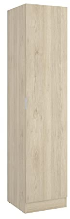 DEKIT GRUPO RIMOBEL Essen Armario ropero de 1 Puerta, Madera de ingeniería, Roble Natural, 184x41x52 cm