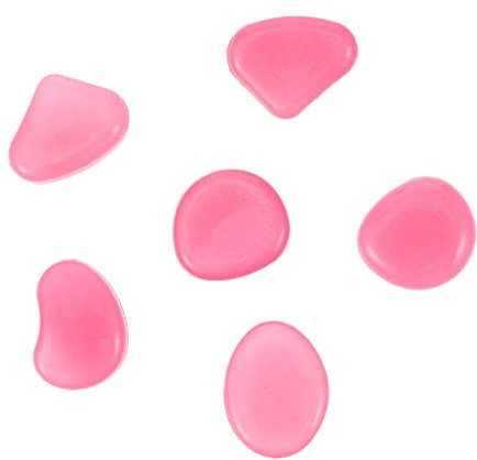 Kisangel 100stücke Leuchtende Gartensteine Nachtleuchtende Kieselsteine Für Aquarien Und Garten Dekoration Farbige Langlebige Und Energieabsorbierende Steine Für Kreative Designs