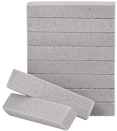 Kixolazr Pietra Pomice Per Pulizia, Detergente Per Water In Pietra Pomice, 10 Pezzi Rimuovi Macchie Non Graffiante Resistente Per Piastrelle Doccia Griglie Forno Fughe Lavello Grata Metallo