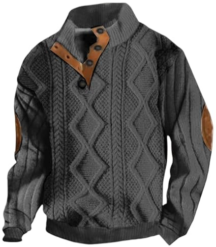 Pull Homme Hiver Classe Oversize Sweat Shirt Zippé En Maille Laine Torsadé Col Cheminée Camionneur Chaud Hommes Sweatshirt Pulls Rouler Sans Capuche Men's Jumpers Cachemire Roulé Beige Grosse Montant