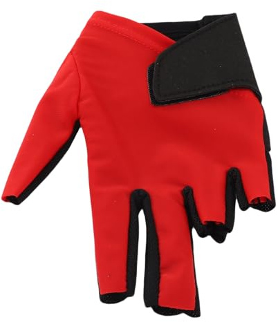 Pongnas Vänsterhandspoolhandske för Biljard Snooker Sport – 5-finger Elastisk Nylonhandske med Handledsfäste – Universal Passform för Män, Kvinnor, Nybörjare och Proffs