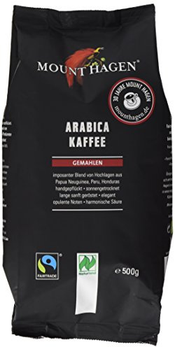 Mount Hagen Röstkaffee gemahlen FairTrade, Naturland (1 x 500 g) - Bio