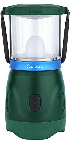 OLIGHT Olantern Light Rechargeable NW LED 360 Degree Camping Lantern with Single Rechargeable Battery,360 Lumen Lamp for Home,Emergencies,Camping,Fishing and Party(Moss Green)