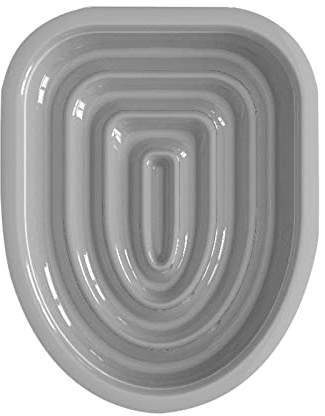 F Fityle Asiento de Entrenamiento para Inodoro para, Kit de Bandeja de Arena, Sistema de Entrenamiento para domésticos con guía de Entrenamiento, Gris Solo Bandeja