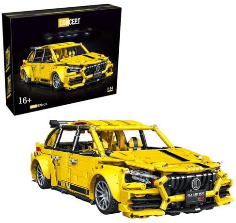 Technik Auto für Mercades A45 AMG, 1870 Teile Klemmbausteine Technik Auto MOC Set, Technik Auto Bausteine Bausatz, Kompatibel mit Mercedes AMG Technik