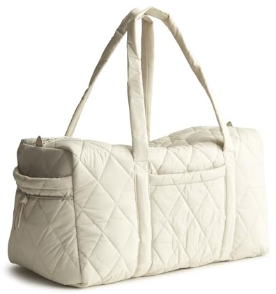Vera Bradley Women's Featherweight Large Original Duffel Travel Bag, Pumice Stone, One Size