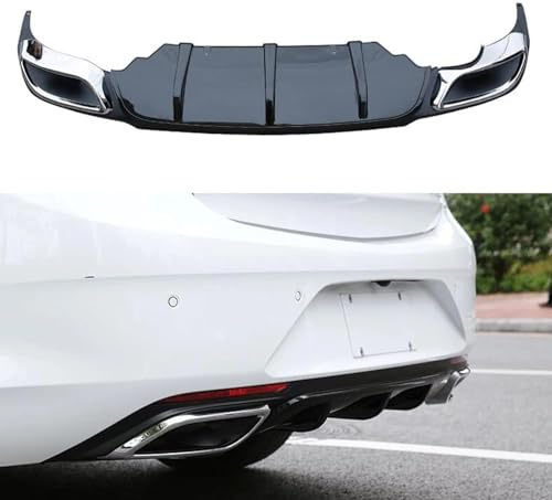 Difusor de Parachoques Trasero para Opel Insignia 2017-2019, Alerón de Parachoques Trasero Kit de carrocería de alerón de Parachoques Inferior