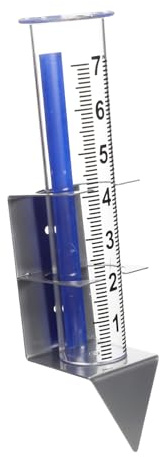 UKCOCO Rain Gauge for Garden Outdoor Decorative Rain Measure Gauge for Lawn Post Mount