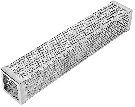 Cocoarm Utmärkt Förbränning, Stabil Design, Premium Rostfritt Stål BBQ Rökrör, Lätt Att Använda, Mångsidig Användning, 304 Rostfritt Stål Rökrör för Varm och Kall Rökning, Elektrisk (Rektangel