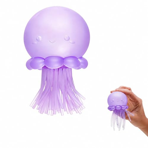 Jellyfish Squishy ,Medusa Squishy, giocattolo antistress, squishy per adulti, pallina sensoriale in TPR morbido con tentacoli ondeggianti, antistress portatile e rilassante