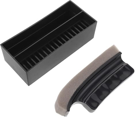 LABRIMP Kit la Pulizia della Barba Uomo Spazzola e Spugna in Plastica Lavabile, Rapido Risciacquo, Set Compatto per Bagno per Viaggi e Regali
