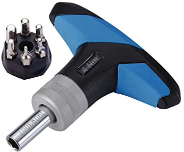 BBB Cycling - Utensili per biciclette - Chiave dinamometrica con 5 chiavi esagonali e 4 adattatori - Modello TorqueFix BTL-119