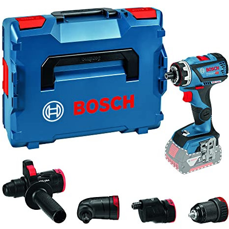 Bosch Professional 18V System Akku Bohrschrauber GSR 18V-60 FC - FlexiClick System (inkl. 4x FlexiClick Aufsätze, L-BOXX, ohne Akku/ Ladegerät)