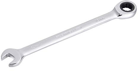 Umschaltknarre, 10 mm, metrische Dose, Chrom-Finish, Cr-V