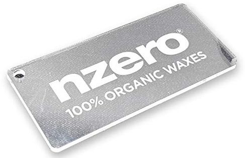 NZEROWAX - Rasqueta metacrilato 4mm Mantenimiento Suelas Esquí y Snowboard - Transparente 130x60mm