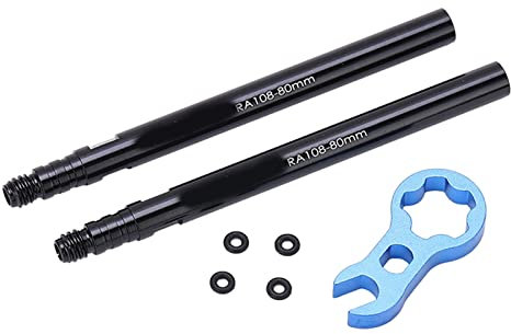 Estensione della valvola francese, prolunga della valvola portatile per bici da corsa (80 mm)