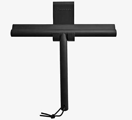 Dansani Duschabzieher mit Silikonhaken Farbe dunkelgrau Dusch-Trennwand-Abzieher inkl. Haken zum Aufhängen