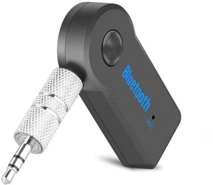 Ricevitore audio stereo da 3,5 mm, senza fili, adattatore Bluetooth con ricevitore audio per auto, design pratico e durevole