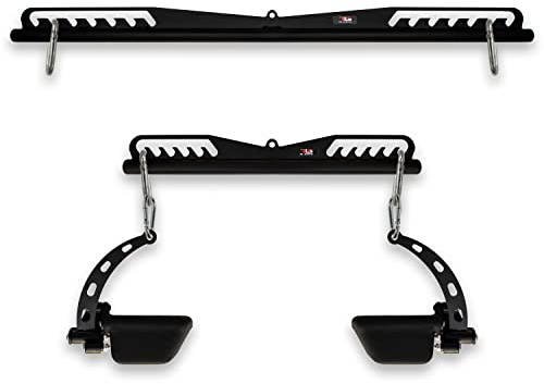 RL Grips - Agarres Poleas Gimnasio - Set de Barras y Manerales Ergonómicos Multifuncionales para Entrenamiento de Espalda - Accesorios de Musculación con Agarre Antideslizante y Ajustable