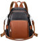 ALTOSY Echtleder Damen Rucksack Tasche Elegant Anti-Diebstahl Tagesrucksack Schultertasche (S81 Schwarz Braun)