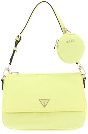 GUESS Eco Gemma Top Zip Shoulder Bag Light Lime