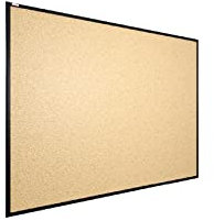 ALLboards Pinnwand mit Schwarzer Holz Rahmen 120x90cm Korktafel Korkwand Pinnwand Kork…