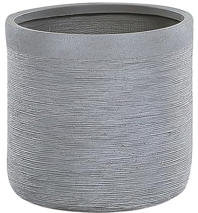 Blumentopf Beton-Optik grau rund 42 x 42 x 41 cm Indoor Outdoor Modern Samos