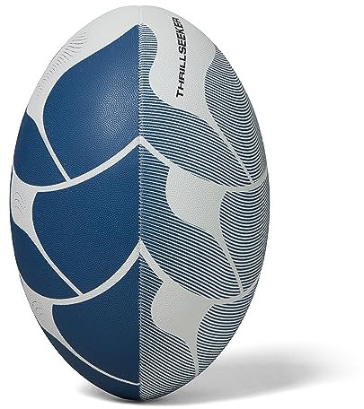 Canterbury Thrillseeker Play Rugbyball, Weiß/Blau, 5