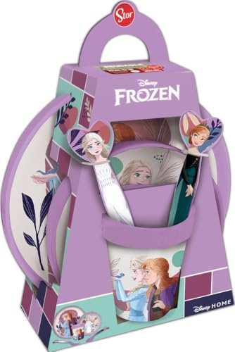 SET PAPPA ANTISCIVOLO 5 PEZZI (PIATTO FONDO, PIANO E BICCHIERE 260 ML) FROZEN