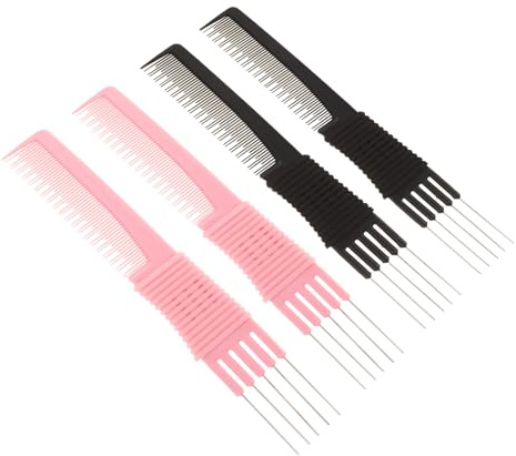 SHERCHPRY 4 Peines Para El Cabello Peines De Peluquería Profesionales Para La Del Cabello Peine Para Teñir El o Cepillo Para Cardar Equipo De Peluquería De