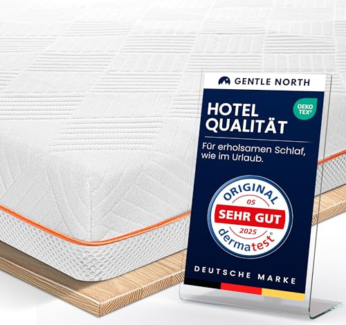 Hochwertiger Topper 180x200cm 7cm hoch - H4/H5 Matratzentopper mit weicher Gel-Memory- und stützender Komfortschicht - Ökotex 100 Zertifiziert - Bezug atmungsaktiv & waschbar