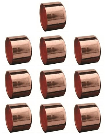 Endkappe aus Kupfer, 22 mm, 10 Stück (22 mm)
