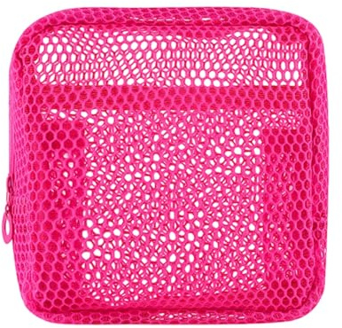 Organizadores de Maquillaje de Malla de Colores únicos Bolsas de Almacenamiento higiénicas compactas para Viajes para artículos de tocador Productos de Belleza Bolsa de Almacenamiento de Maquillaje